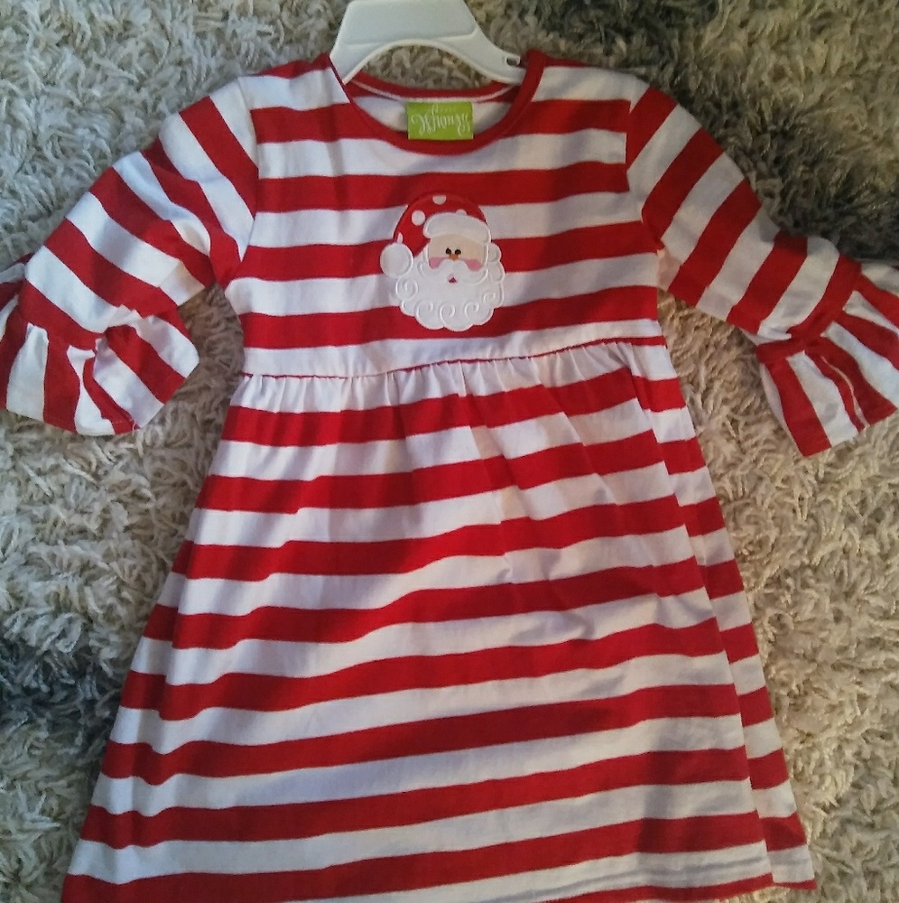 Classic Whimsy Santa Stripped Dress